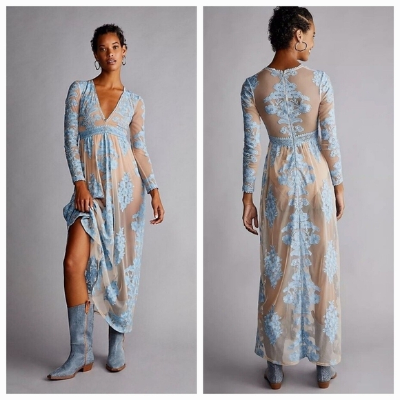 For Love & Lemons Temecula Maxi Dress size S NWT - Picture 3 of 11